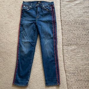 Hudson Skinny Jean with Red Piping